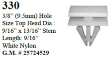 25 Pcs Rocker Moulding & Grille Moulding Clips Compatible with G.M 25724529