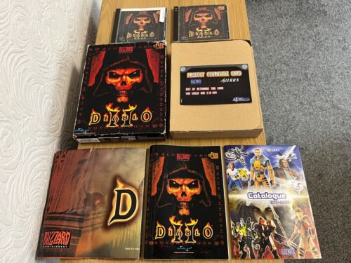 Big Box Blizzard Diablo II / 2 + Original Poster PC CD-ROM Game🤔Make An Offer🤔 - Picture 1 of 24