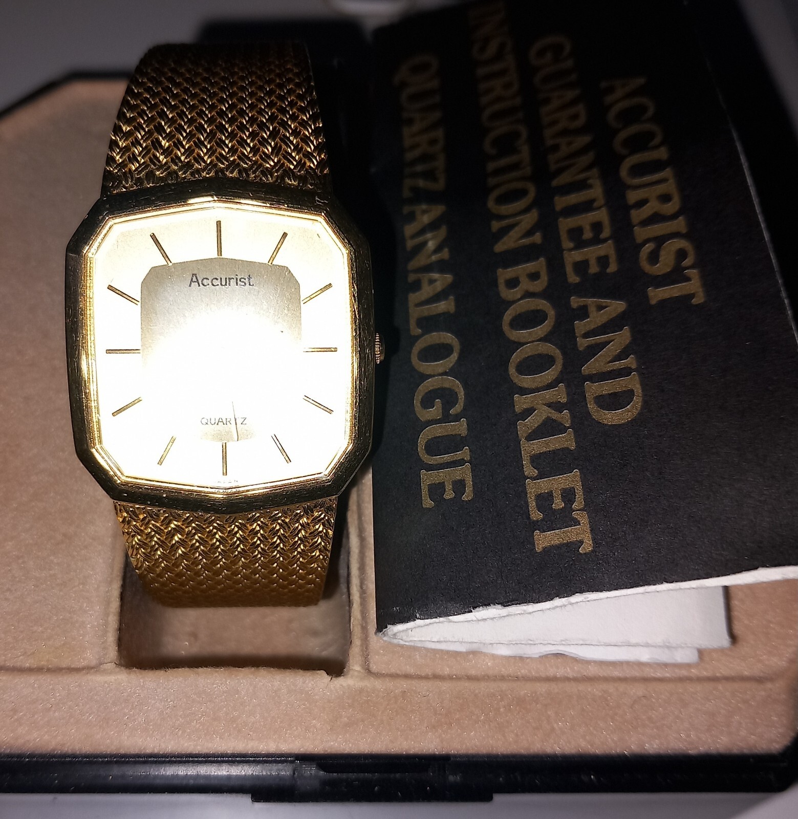 Vintage Watch Accurist Mens Wristwatch Quartz New Battery Needed eBay