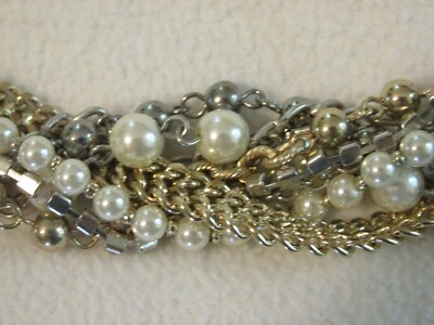 White House Black Market Adjustable Beaded Chain Belt NWOT 
