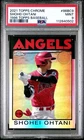 2021 Topps Chrome Shohei Ohtani #86BC-9 1986 PSA 9 Mint