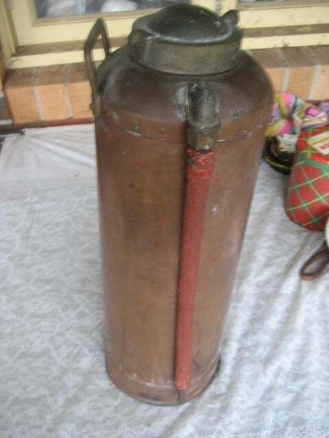 Vintage AUTOSPRINK Brass Copper Fire Extinguisher (1953) Water Type | eBay