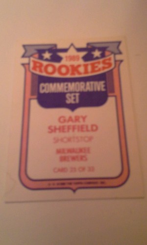Gary Sheffield 1989 Topps Rookies Commemorative Set 25 Of 33 Rookie EBay
