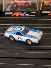 AURORA AFX MAGNATRACTION FORD THUNDERBIRD #12 STOCKER BLUE WHITE GREAT CONDITION