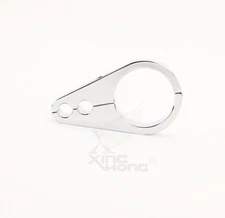 1-1/4" Chrome Brake Clutch Alloy Cable Part Clamp Clip Bar For Harley Davidson