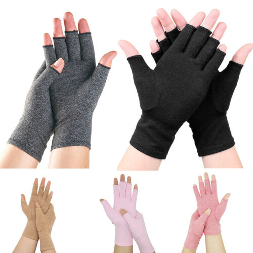1 PAIR Copper Arthritis Compression Gloves Hand Support Joint Pain Relief Warm - Zdjęcie 1 z 19