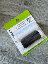 BRAND NEW Singer All-Purpose Polyester Thread 200yd 2/Pkg-Black  White