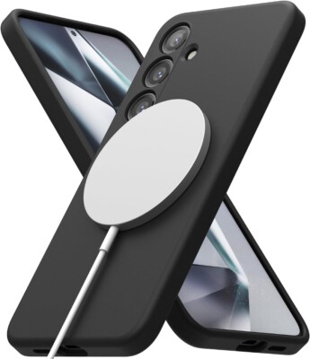 MAGSAFE Hülle für Samsung Galaxy S24 FE Silikon Magnet Gel RÜSTUNG Handyhülle