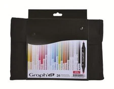 Graph It Marker Pen Set - 24 Colour Wallet - Basic