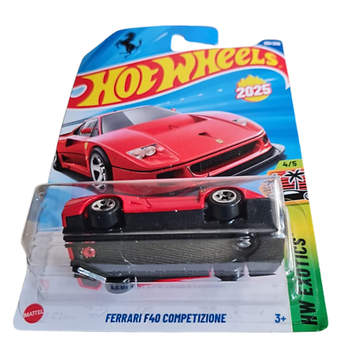 2025 Hot Wheels Ferrari F40 Competizione Red HW Exotics Mainline