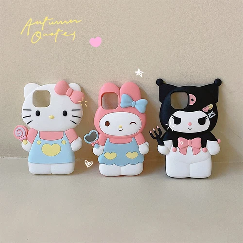 3D cute shockproof Phone case Kuromi for iPhone 16 15 Pro Max 14 13 12 11 XR - 第 12/17 張圖片