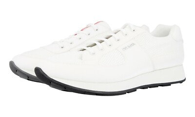 PRADA Mesh Nylon Sneaker - LINEA ROSSA Prax 01 - Weiss - NEU
