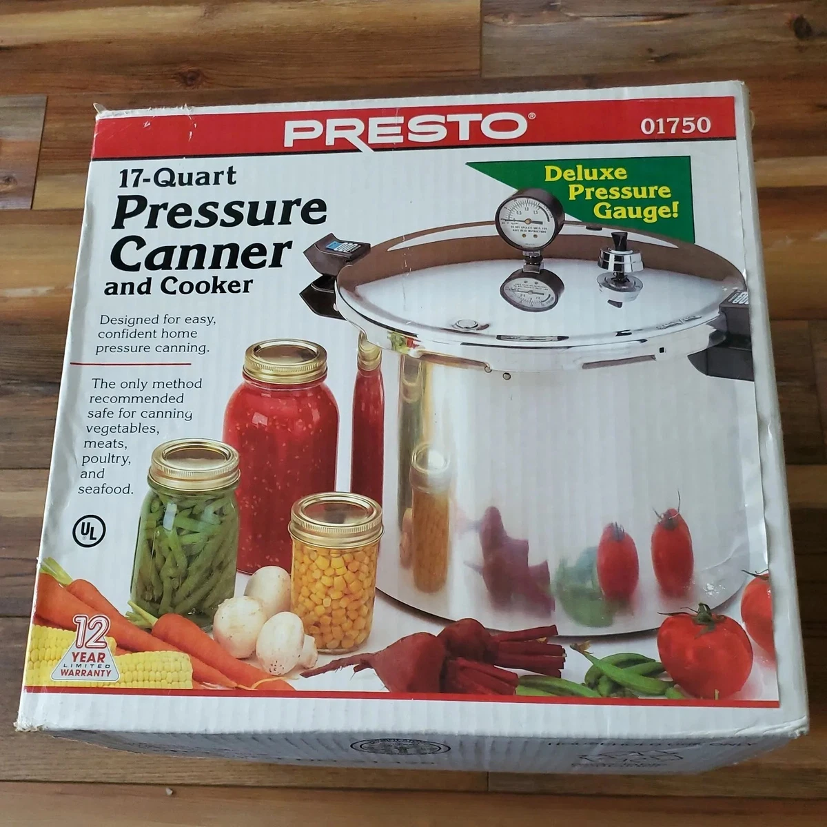 Presto 01781 Pressure Canner and Cooker, 23 qt, Silver