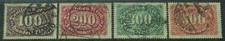 Germany 1922 4 values to 500 marks SG 230/4 Used cat £8.25