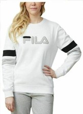 FILA Ladies' Natalie Crewneck Sweatshirt White - Size Small