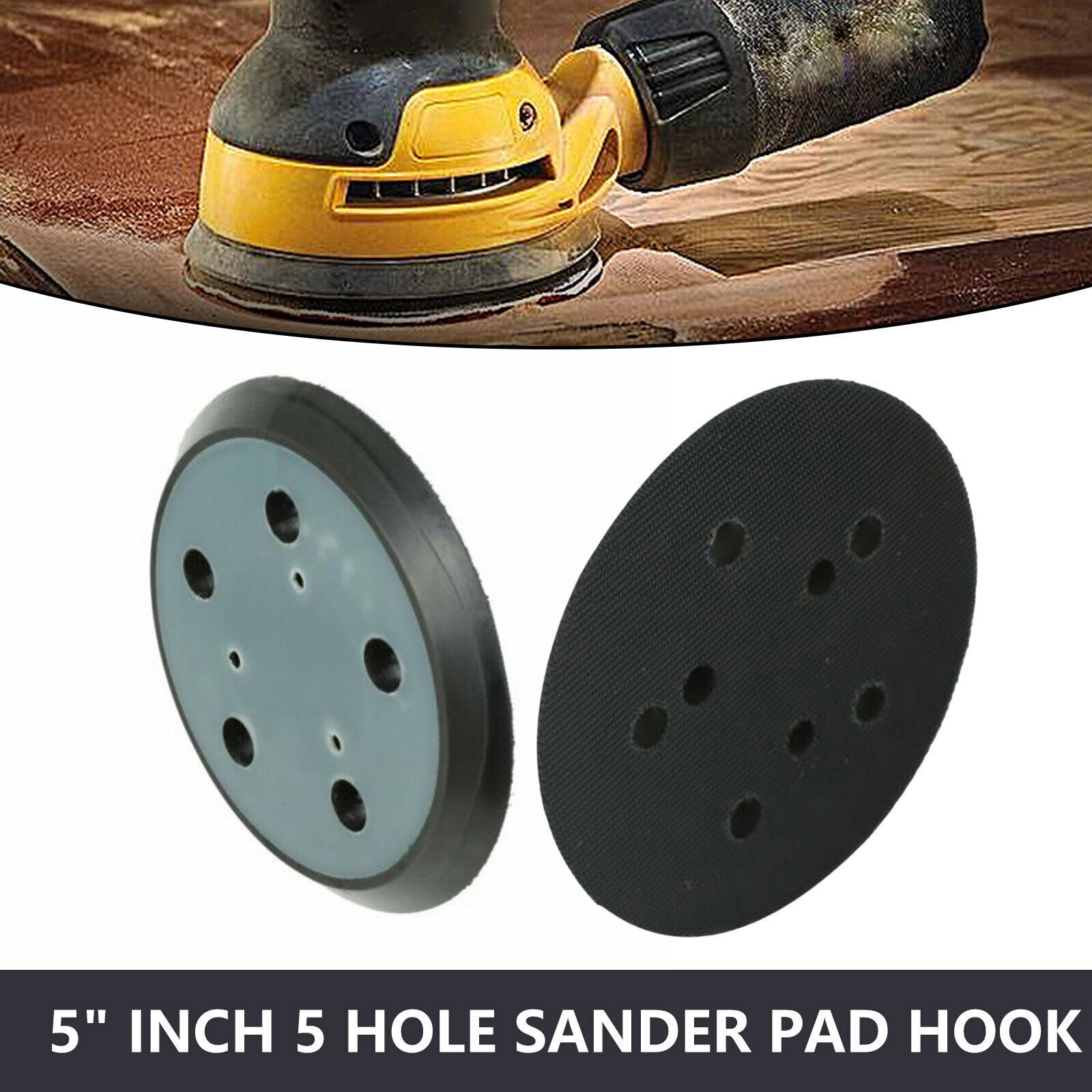 5" HookLoop Orbital Sander Pad Fits1 Porter Cable 13904 13909 333 334