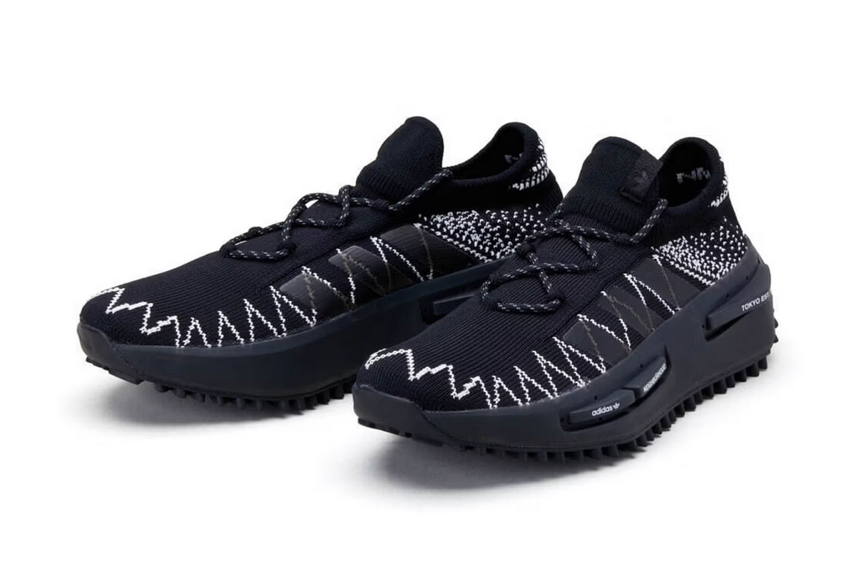 Adidas NMD S1 KNIT x Neighborhood Sneakers Men\'s 9 Black Bone White ID4854 ADIDAS NMD_S1 KNIT x NEIGHBORHOOD BLACK BONE WHITE ID4854  main image 2