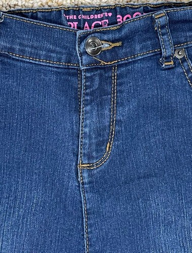 Childrens Place Jeans Size 14 Girls Blue Denim Bootcut Adjustable Waist (27x28) - Picture 16 of 23