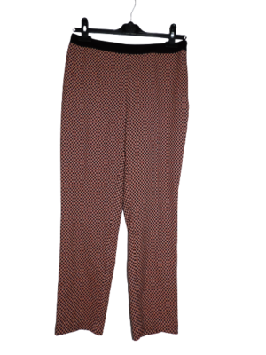 patterned cigarette trousers uk M&S Patterned Cigarette Trousers Red Mix Size UK 10 DH100 BB 18