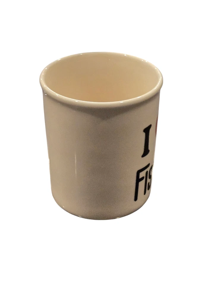 I Love Fishing Fisherman Hook Ceramic Coffee Mug Cup Made in England 10oz Gift - Image 4 of 4