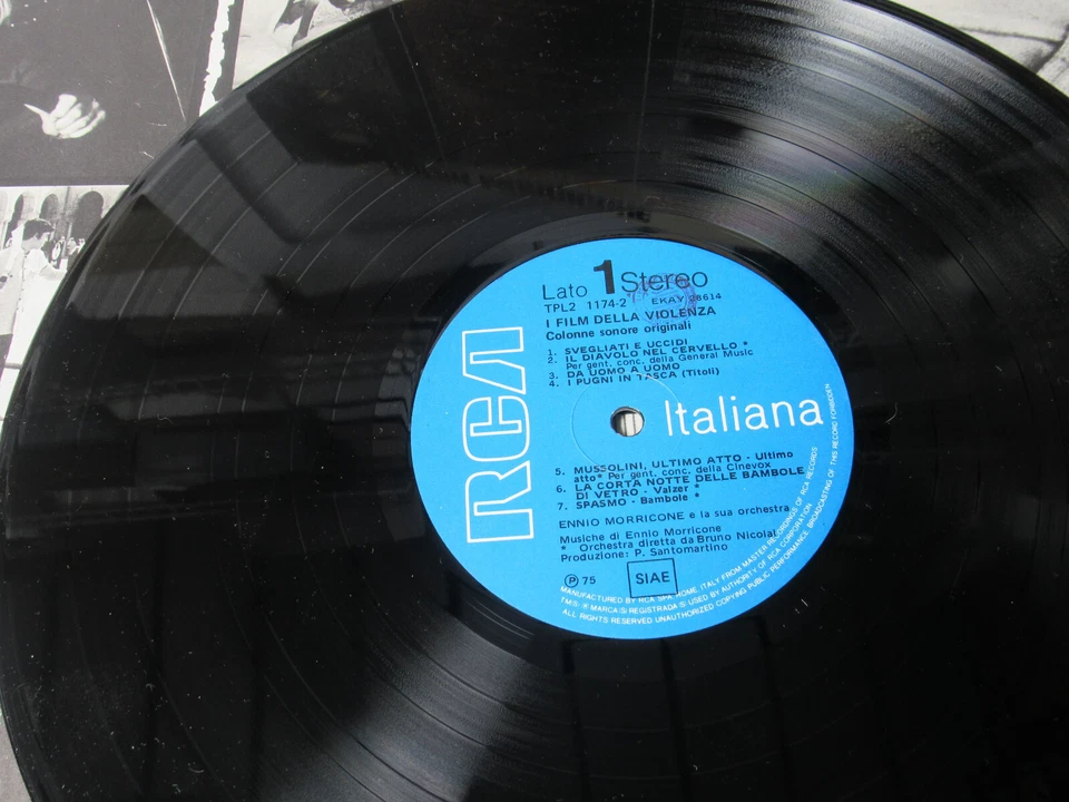 ENNIO MORRICONE I FILM DELLA VIOLENZA VINYL LP RECORD **MISSING ONE** + FREE - Image 2 of 4