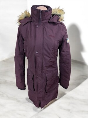 SVEA EUREKA JACKET PADDED HOOD PURPLE SIZE S