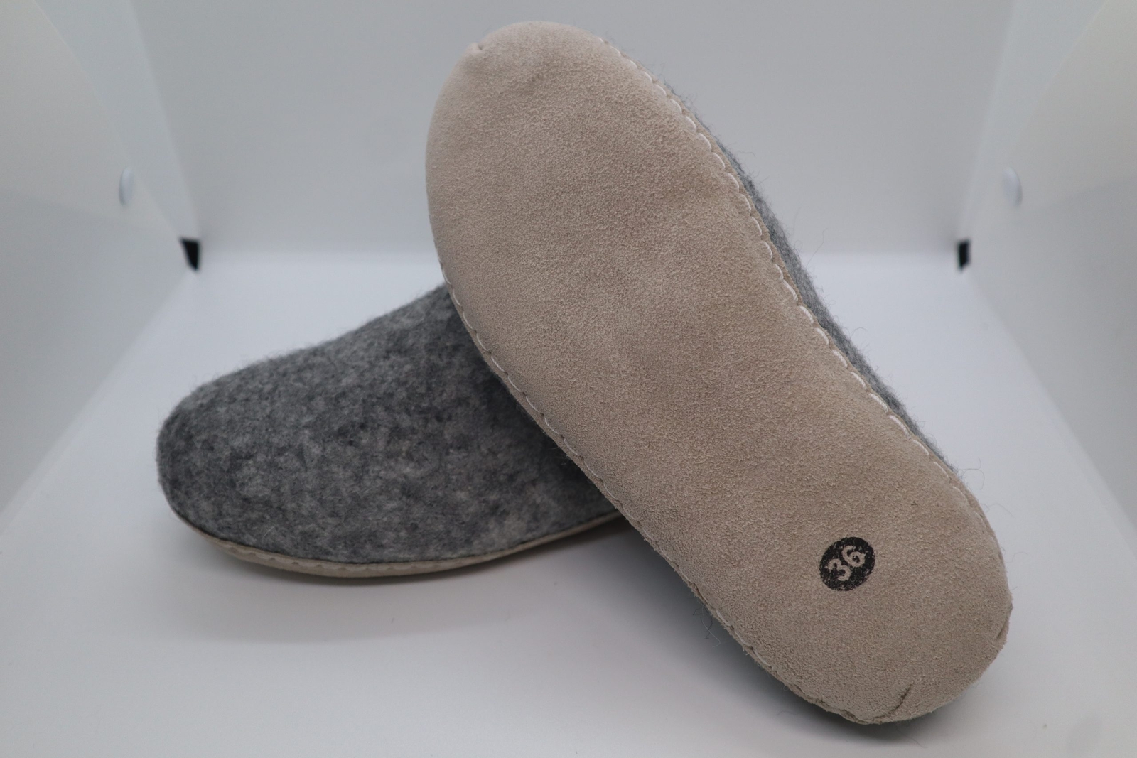 PANTOFOLA D’ORO Scarpa pantofola in feltro multicolore unisex uomo donna lana naturale per interni