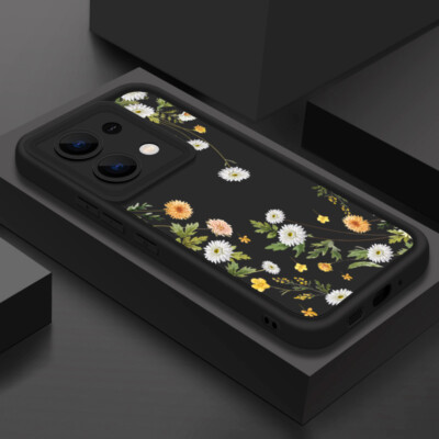 Handyhülle für Xiaomi Redmi Note 14 13 12 11 Pro Mi 14T 13T Blume Silikon Cover