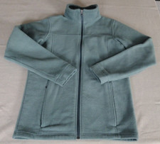 Columbia Jacket Unisex Youth Sz. XL Sage Green-Blue Aqua Full-Zip Fleece Pockets