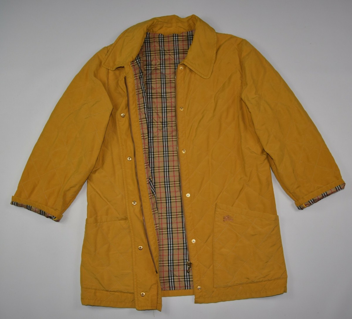 Burberry ウールジャケット　ノバチェック BURBERRY LONDON 希少 ノバチェック ハーフコート 英国製