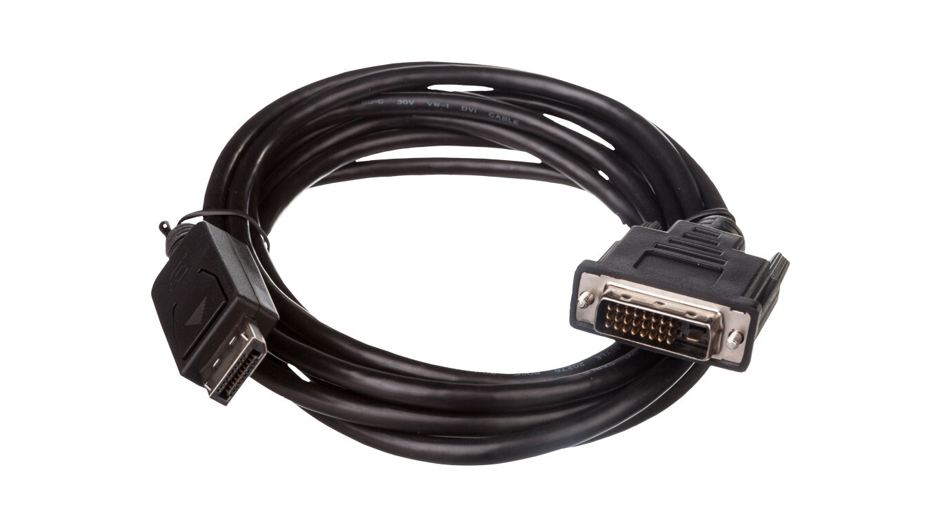 DisplayPort 1.2 adapter cable Type DP / DVI-D (24 + 1), M / M black 3m AK /T2UK