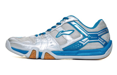Li-Ning Herren Badmintonschuh ''Saga'' light silber Hallenschuh Sportschuh Indoor
