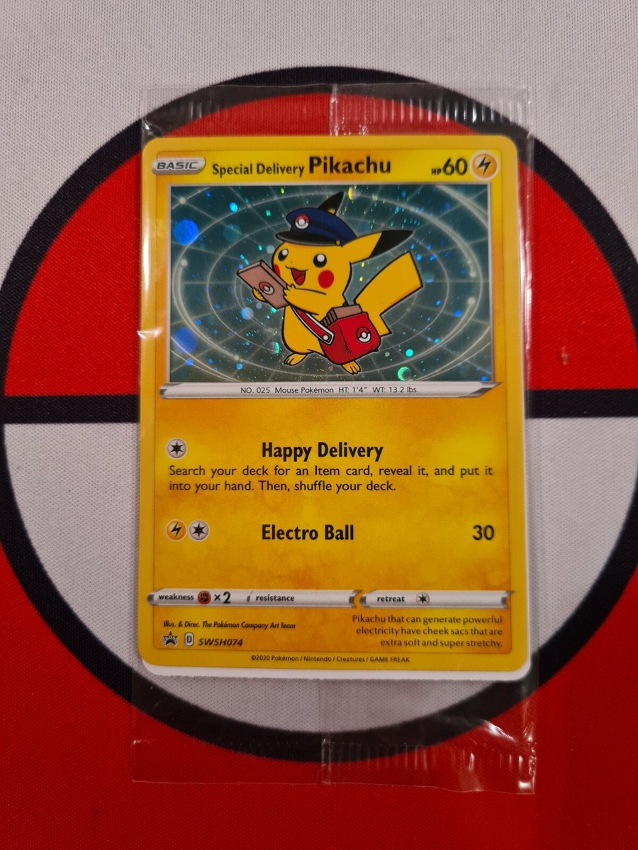 Special Delivery Pikachu ポケモンカード　ピカチュウ Special Delivery Pikachu SWSH074 SWSH: Sword & Shield Promo Cards