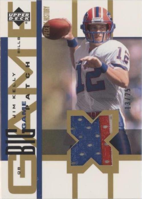 2002 Upper Deck Piece Of History Jim Kelly #BGJ-JK - 1 of 2