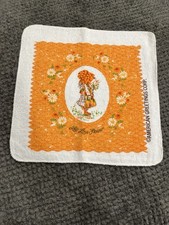 VTG American Greetings Collectible Holly Hobbie Bath Linens Washcloth 1970's