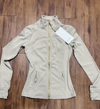 lululemon Define Jacket   Bone / Light Ivory with Gold Zipper