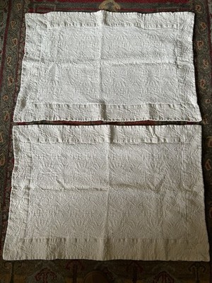 Yves Delorme France  2pc King Shams 100% Cotton