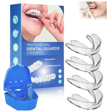 Moldable Mouth Guard 2 Sizes, Pack of 4 Teeth Clenching Grinding at Night Sleep