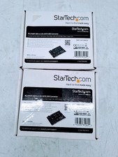 Lot of 2 StarTech SAT32M225 M.2 SATA SSD to 2.5in SATA Adapter Converter