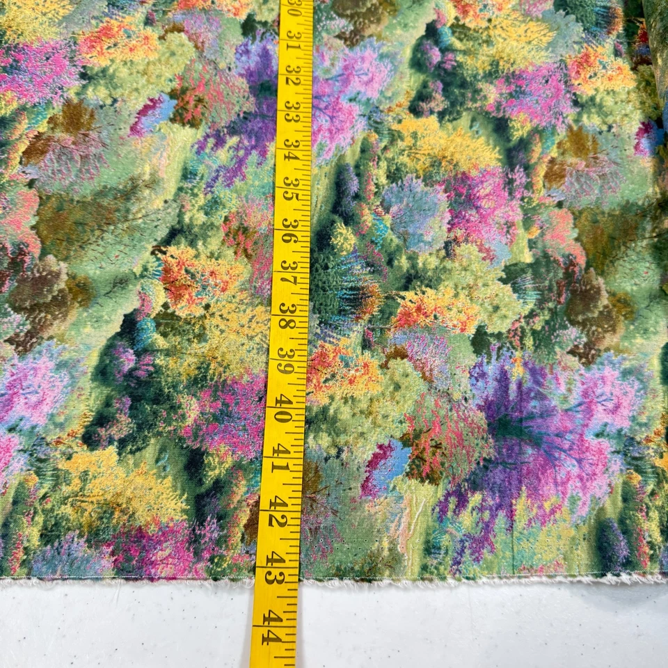 david textil fabric purple trees thomas kinkade quilting cotton 43x290 8 yr - Image 4 of 4