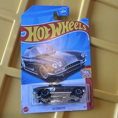 Hot Wheels Then and Now '62 Corvette Chevrolet Black 1:64 Diecast Unopened Box