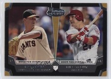 2012 Bowman Draft Dual Top 10 Picks Matt Cain Mike Trout #TP-CT 0au4