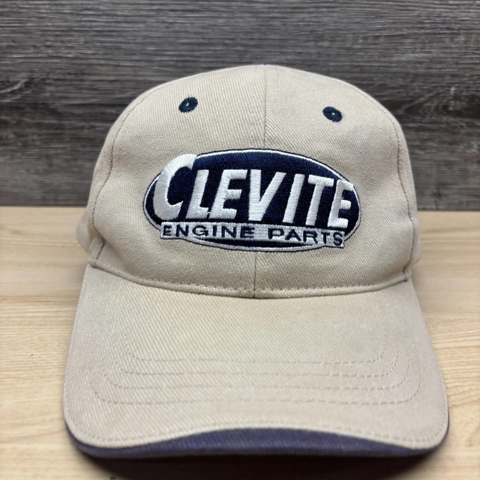 Clevite Engine Parts Sombrero Gorra Correa Trasera Para Hombre Beige Azul NASCAR Racing Cobra Foto 2 de 4