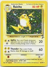 Raichu 16/130 Holo Rare Base Set 2 Pokemon NM/M on eBay