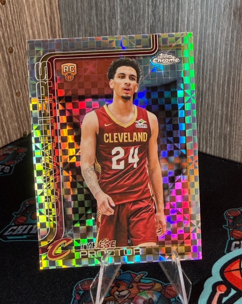 Tyrese Proctor RC 2025-26 Topps Chrome Basketball Rookie X-Fractor #300