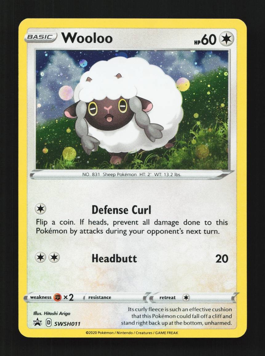 Wooloo SWSH011 SWSH Black Star Promos English Pokemon Card TCG