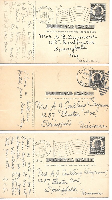 9 - Cambridge, Mass. - Postal Cards; 5-UX19, 3-UX20 and 1-UX22