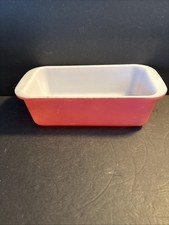 Vintage Pyrex Flamingo Pink Loaf Pan Bread Pan 213 Pink 1.5 Qt Made in USA