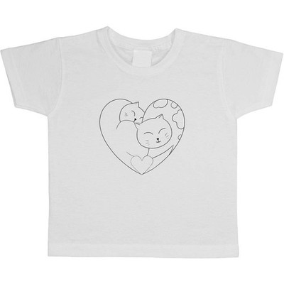 ''Love Cats'' Kinder / Kinder T-Shirts Baumwolle (TS052200)
