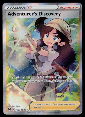 Adventurer's Discovery TG23/TG30 Lost Origin Trainer Gallery Ultra Rare, Holo NM